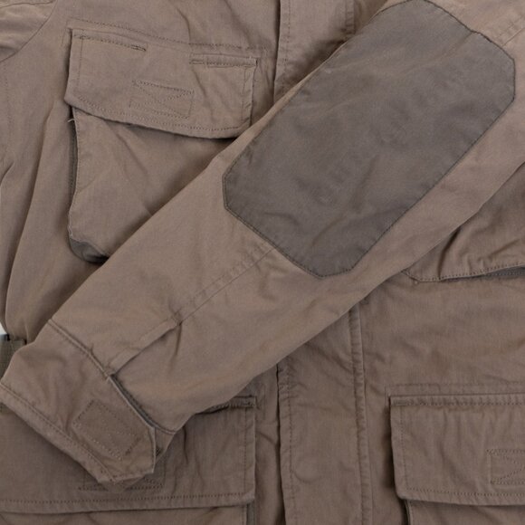 Abercrombie & Fitch Brown Utility Field Jacket XS Quilted Lined Parka Coat - Picture 8 of 16